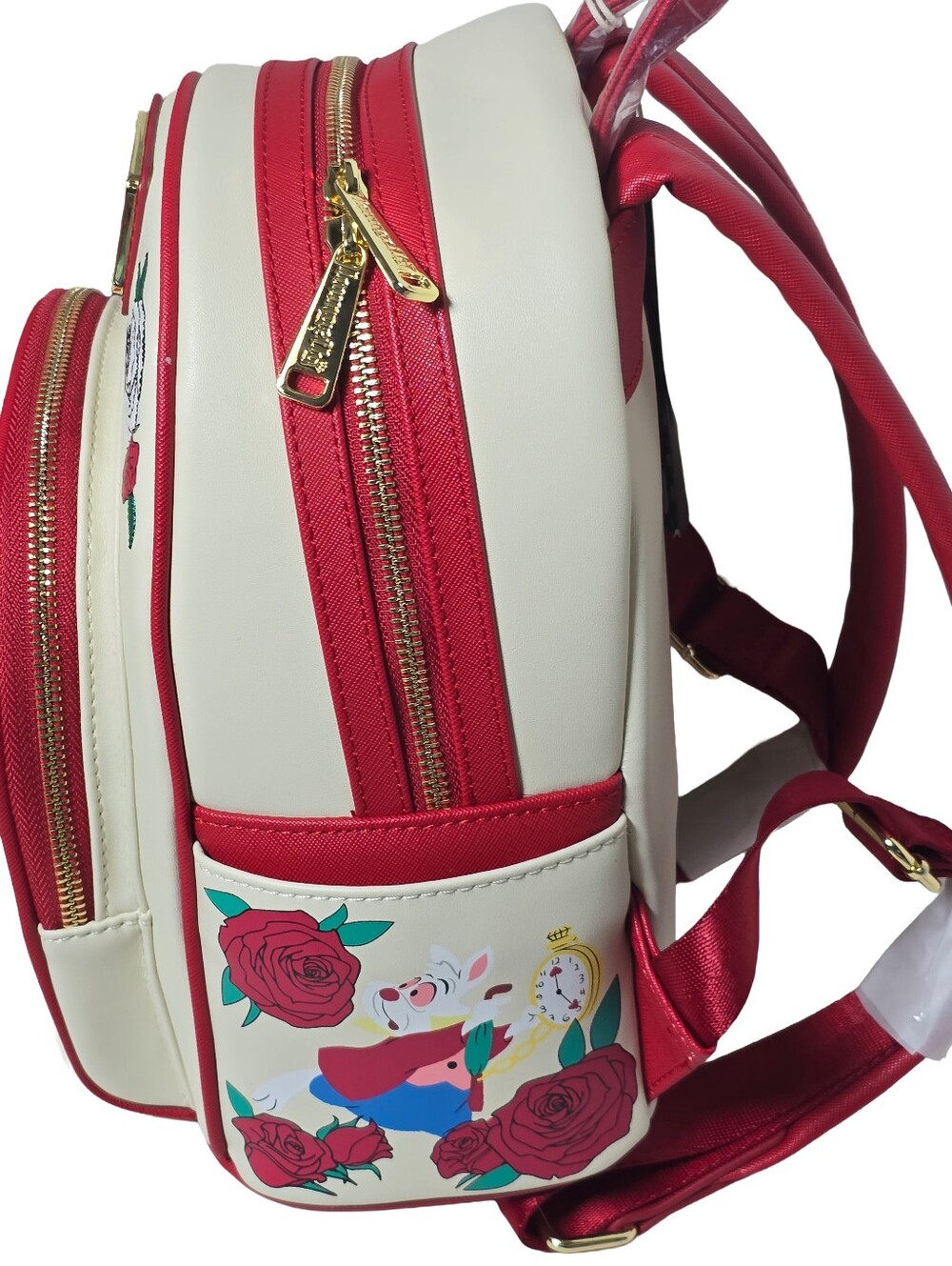 Loungefly Alice in Wonderland UV Color Changing Roses Mini Backpack Nwt - Picture 3 of 7